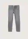 Jeans Slim Tejano Gris Talla 08 Niños Mango