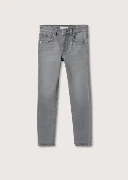 Jeans Slim Tejano Gris Talla 08 Niños Mango