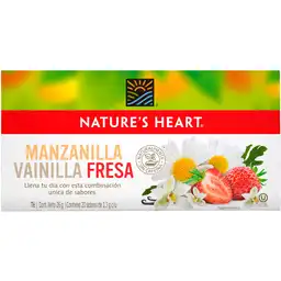 Té Manzanilla, Vainilla y Fresa NATURES HEART 26 gr