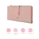 Cartera Larga Para Mujer Rosa Serie Miniso