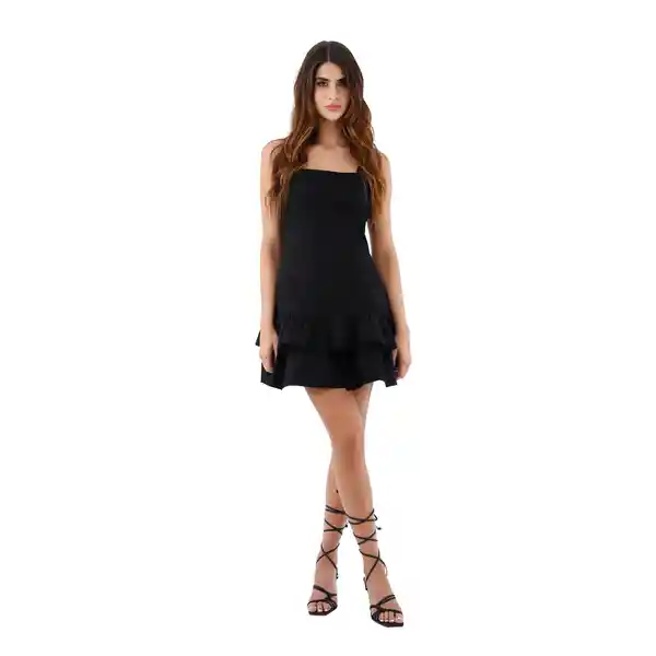 Vestido Corto Paulette Negro Talla S