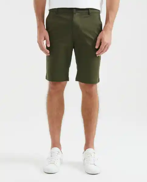 Bermuda Colors Masculino Verde Pino Oscuro Talla 32 Chevignon