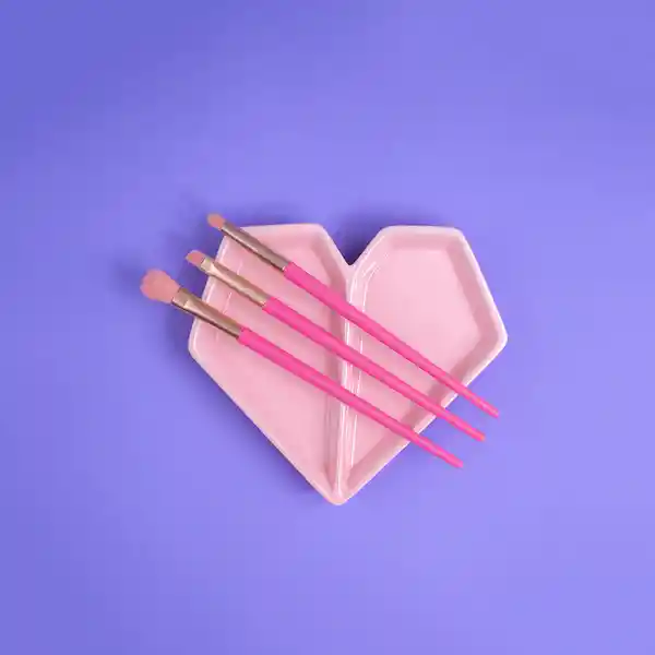 Set Brochas de Belleza Para Ojos Pink me Miniso