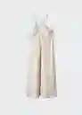 Vestido Jack Beige Talla M Mujer Mango