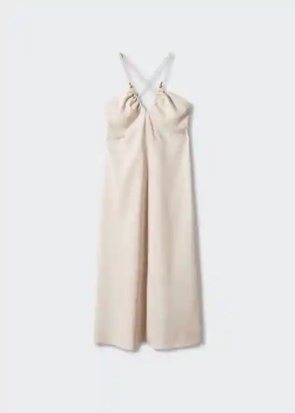 Vestido Jack Beige Talla M Mujer Mango