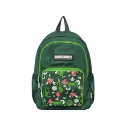 Maleta Escolar Serie Minecraft Verde Miniso