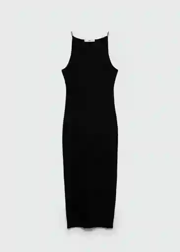 Vestido Cancun Negro Talla S Mujer Mango