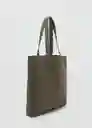 Bolso Tote Khaki Talla 99 Hombre Mango