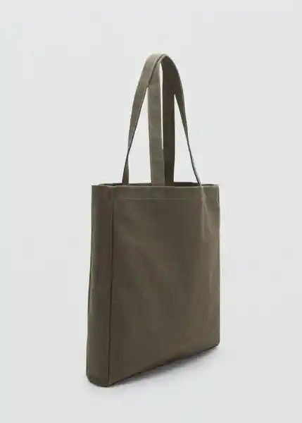 Bolso Tote Khaki Talla 99 Hombre Mango