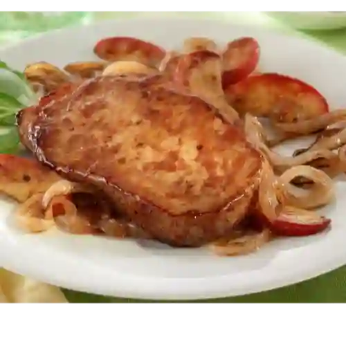 Chuleta de Cerdo con Papas a la Francesa