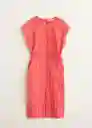 Vestido Pala Rojo Talla M Mujer Mango