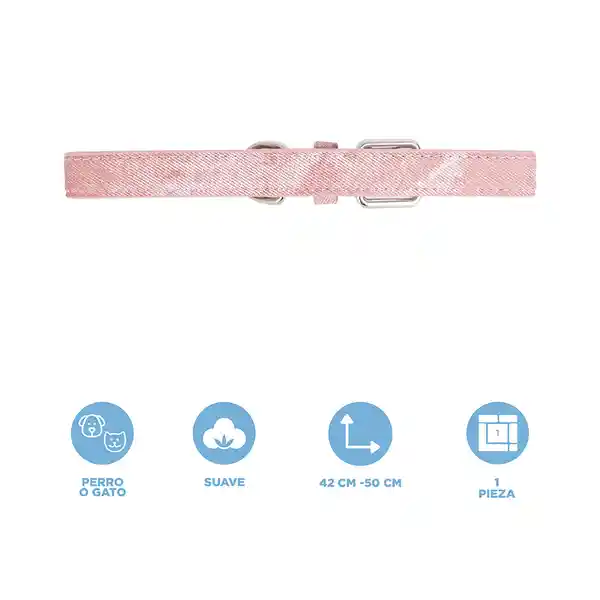 Collar Para Mascotas Grande Rosa Miniso