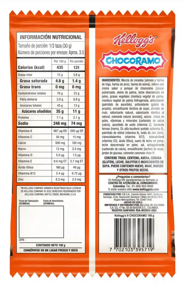 Kellogg's Cereal de Chocoramo
