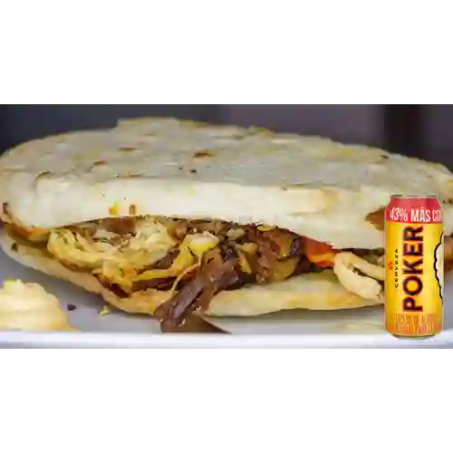 Combo Arepa Mixta + Poker 330 ml