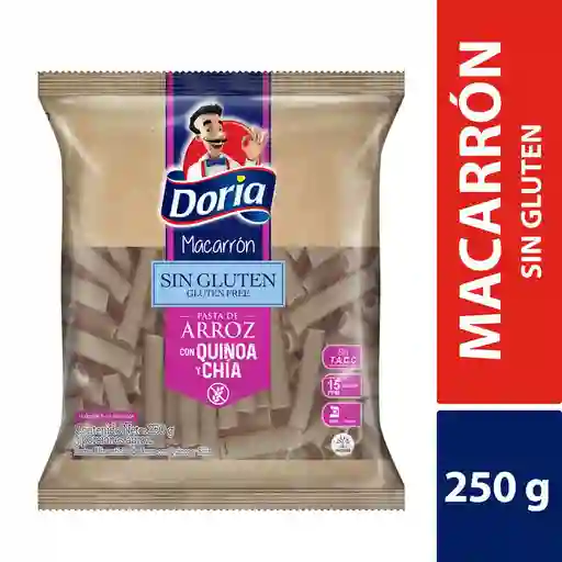 Doria Pasta de Arroz con Quinoa y Chía Macarrón sin Gluten  