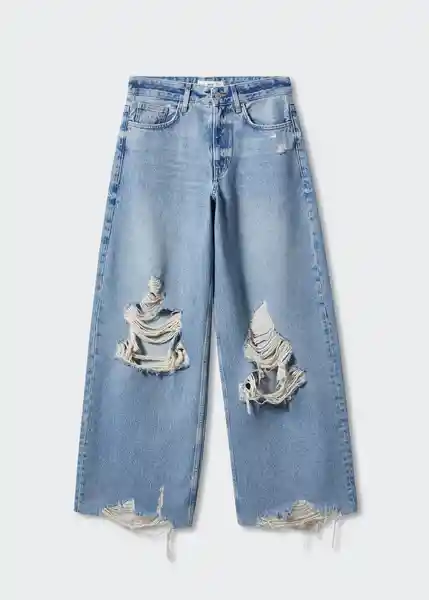 Jean Trucker Dirty Talla 36 Mujer Mango