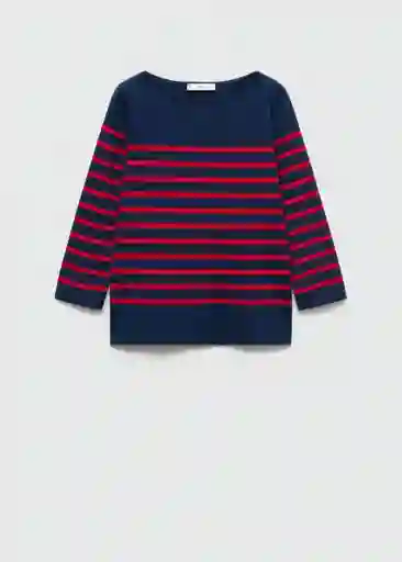 Camiseta Parisian Navy Talla S Mujer Mango