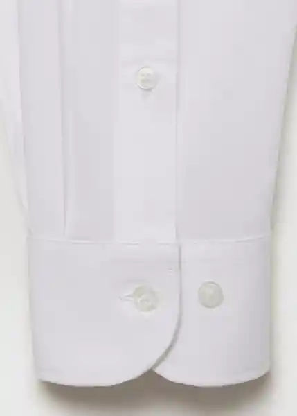 Camisa Play Blanco Talla M Hombre Mango