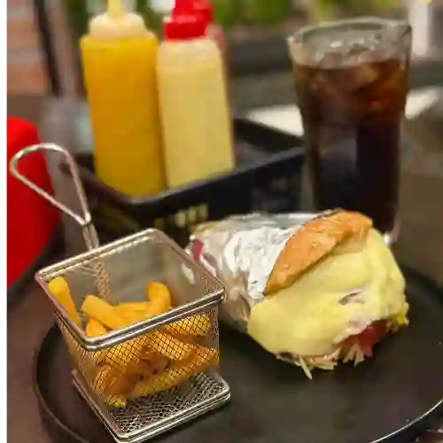 Combo Hamburguesa Res