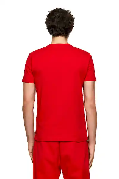 Diesel Camiseta Para Hombre T-Diegos-Ecologo Rojo Talla L