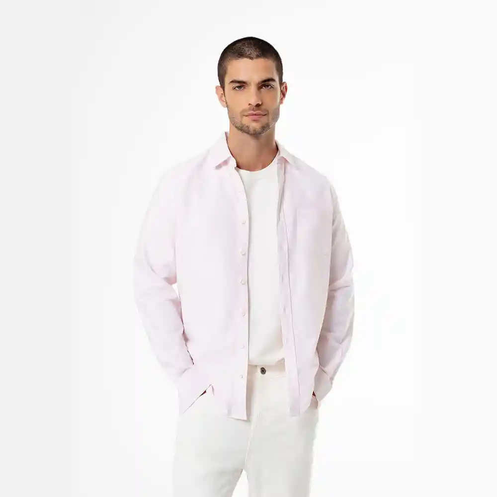 Camiseta Casual Slim Fit en Algodón Masculino Modri Gef Talla L