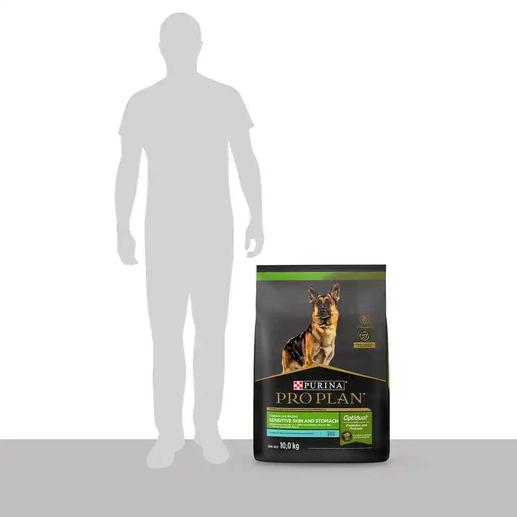Comida para Perros Adultos con piel y estomago sensible Purina Pro Plan x 10 kg