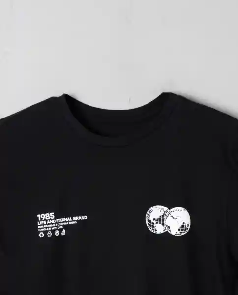 Camiseta Hombre Negro M 102G102_NEG194007 Rifle