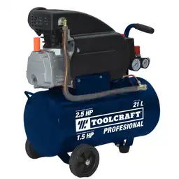 Compresor de Aire 2.4 Hp Toolcraft Pistola y Manguera Toolcraft
