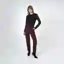 Pantalón Recto Pretina Asimétrica Rojo 6 Fuera de Serie