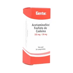 Genfar Acetaminofén/Fosfato de Codeína (325 mg/30 mg)