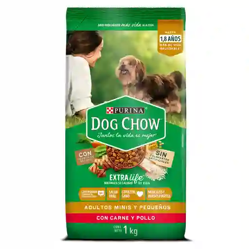 Comida para perro Dog Chow Adulto minis y pequeños x 1 kg
