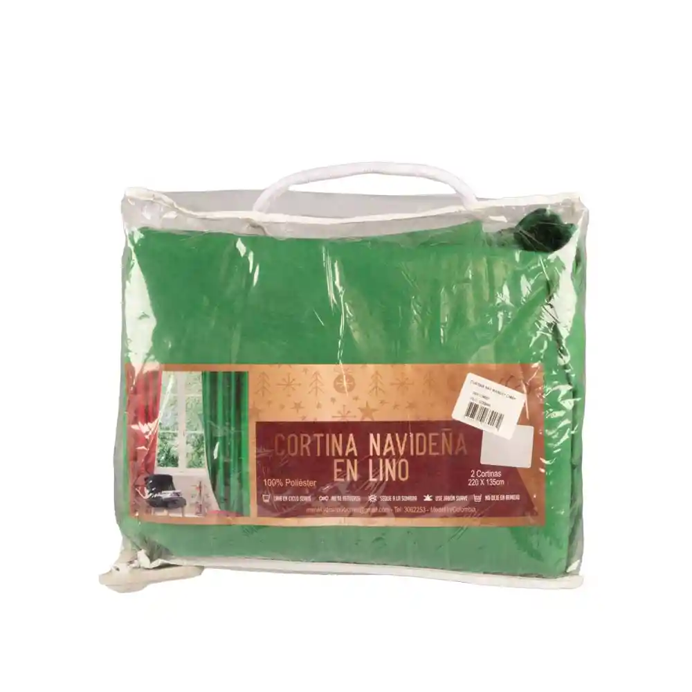 Cortina Navideña Importado Cn001 Color de Producto Surtido