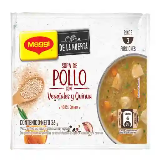 Maggi Sopa en Polvo de Pollo Con Vegetales y Quinua