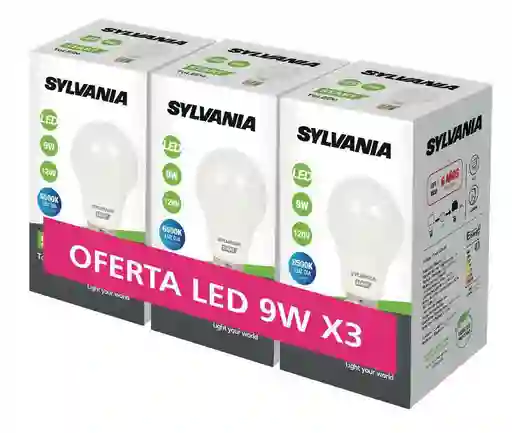 Bombillo Led 9w X 3 Sylvania 1 P37659134