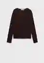 Buzo Jersey Rosa Chocolate Talla XS Mujer Mango