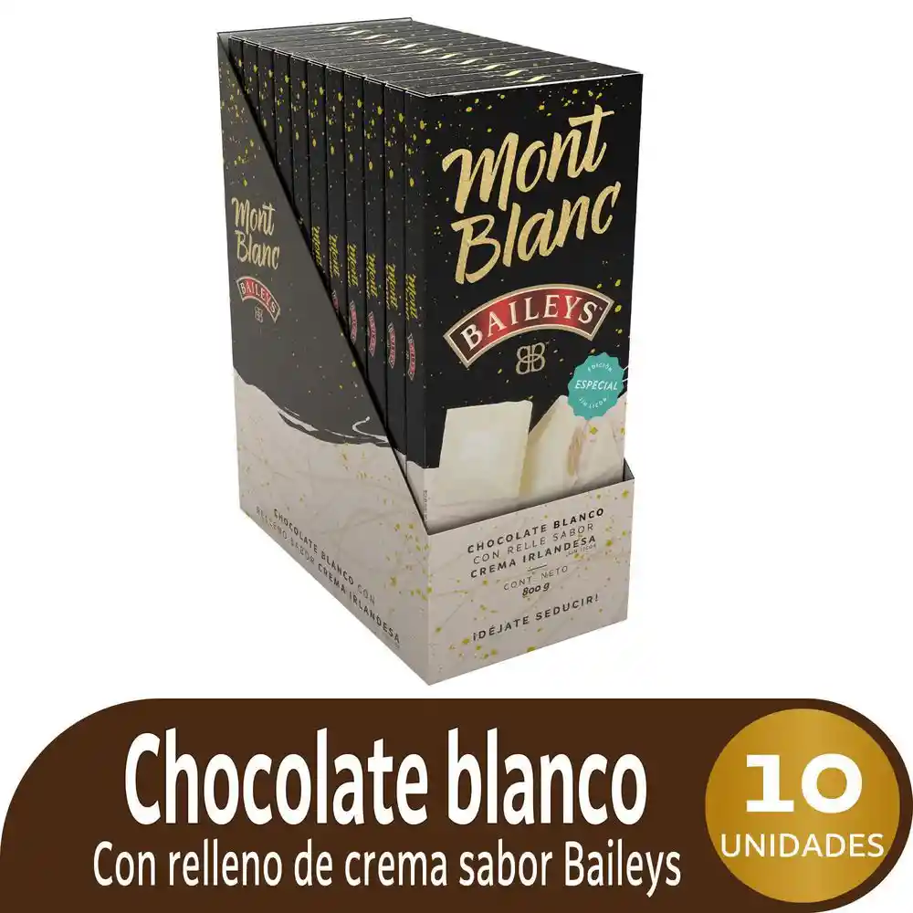 Mont Blanc Chocolate Blanco Con Baileys 80 G