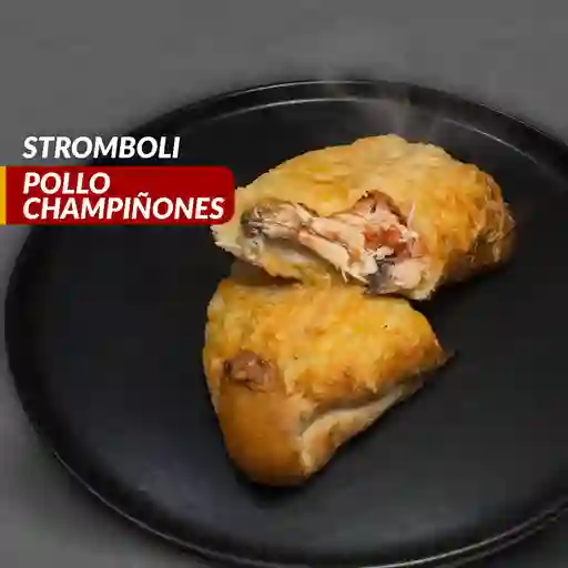 Stromboli pollo champiñones