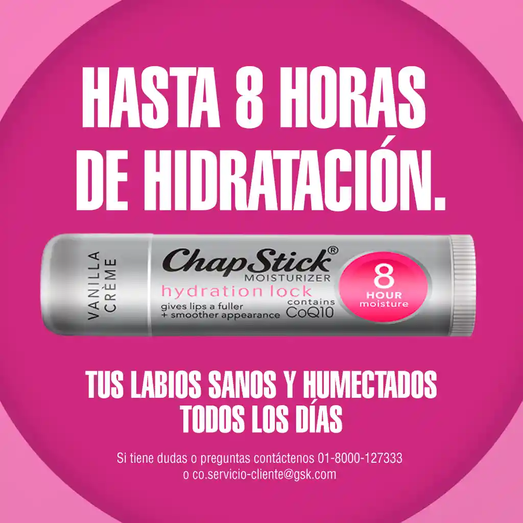 Chapstick Hidratacion Total, con Antioxidante CoQ10, x1 und