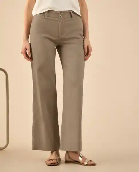 Pantalón Machiatto Café Claro Talla 12 432G006 Esprit