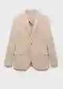 Blazer Americana Verner Beige Talla 48 Hombre Mango