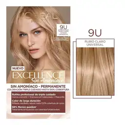 L'Oréal Paris Tinte Capilar Tono 9U Rubio Claro Cenizo Universal