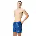 Pantaloneta Printed Leisure 16 Pulgadas V2 Hombre Azul-l
