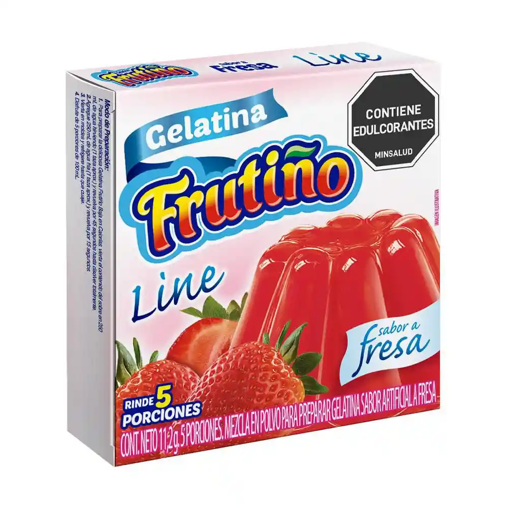 Frutiño Mezcla Polvo Gelatina Sabor Artificial Fresa ya