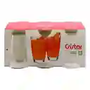 Cristar 6 Vasos Oasis en Vidrio 387 mL 0680Cl6