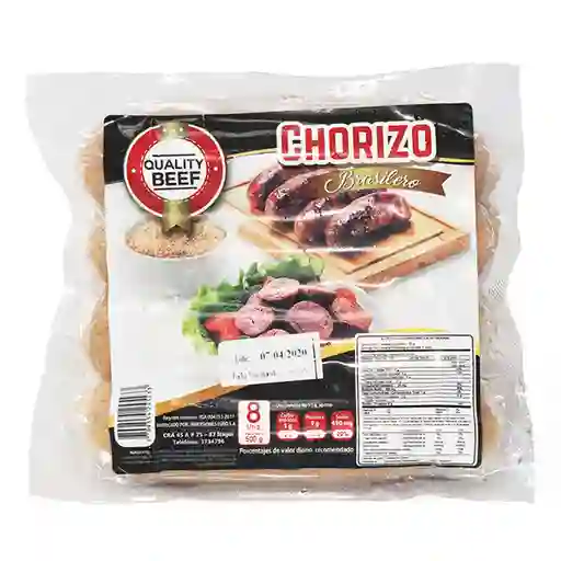 Quality Beef Chorizo Brasilero 
