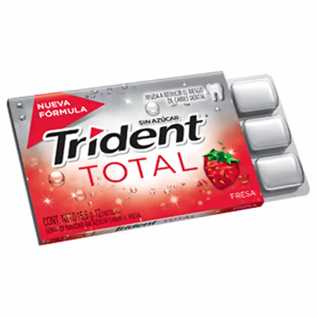 Trident Total Chiclets Fresa