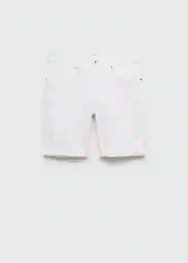 Bermuda Nepto Blanco Talla 36 Hombre Mango