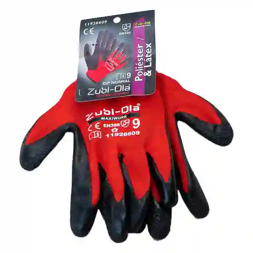 Guante Poliester Recubierto en Latex Talla 9 Zubiola 11926609