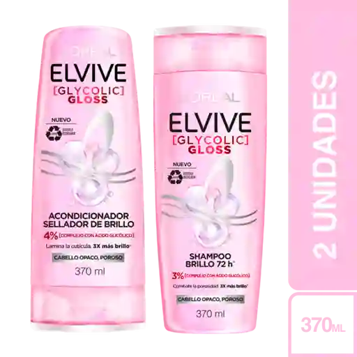 Combo Shampoo Elvive Glyco + Elvive Acondicionador