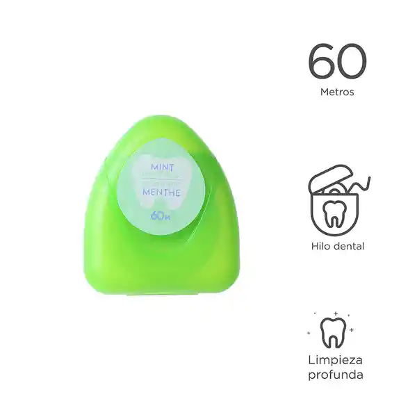 Hilo Dental Con Sabor a Menta de Limpieza Profunda Miniso